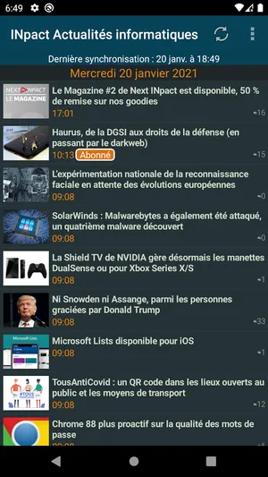 Next Actualits informatiques